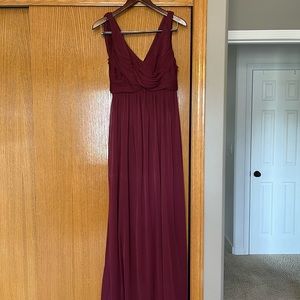 Wine Bridesmaids Dress